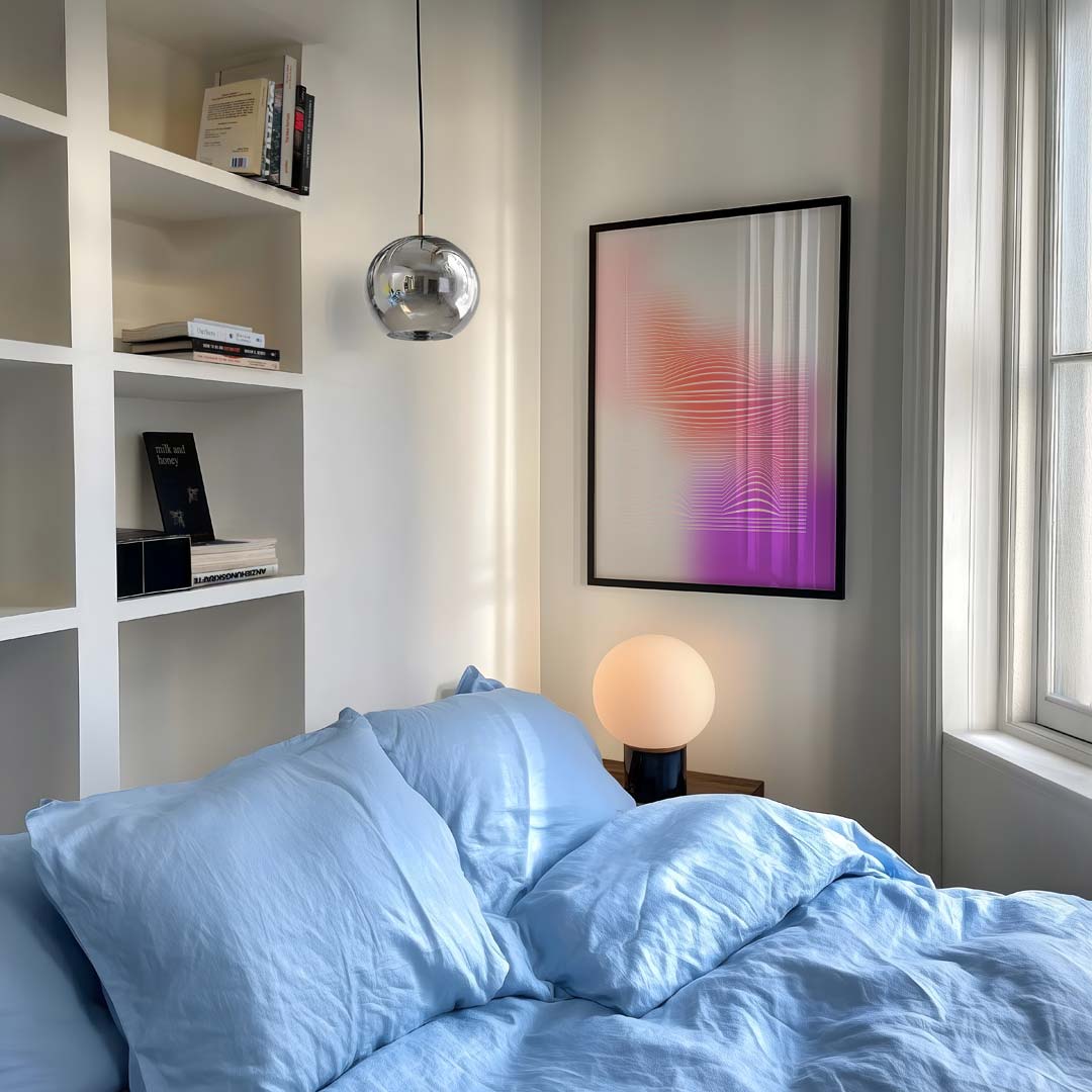 Vloeiende Lijnen Kunstposter-WallArtistic