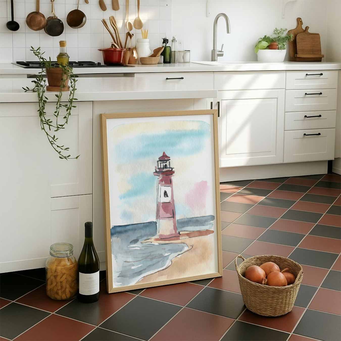 Dromerige Vuurtoren Poster-WallArtistic