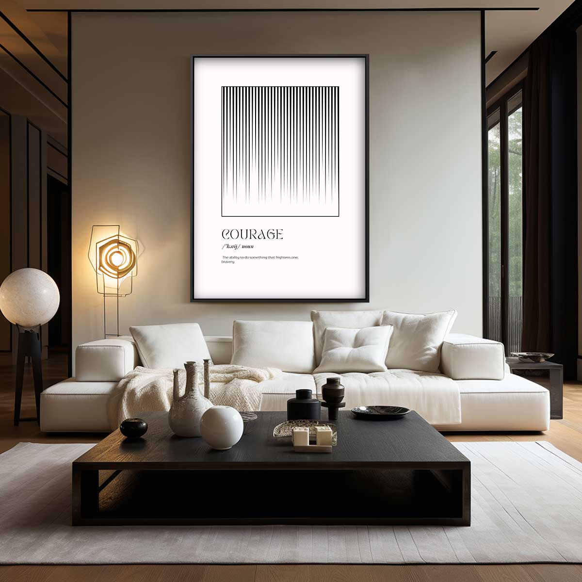 Inspirerende Moed Kunstwerk-canvas-dibond-plexiglas-wanddecoratie-WallArtistic