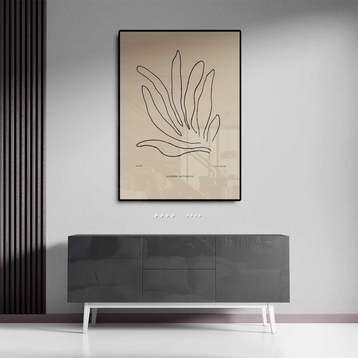 Organische Lijnen Kunstwerk-canvas-dibond-plexiglas-wanddecoratie-WallArtistic