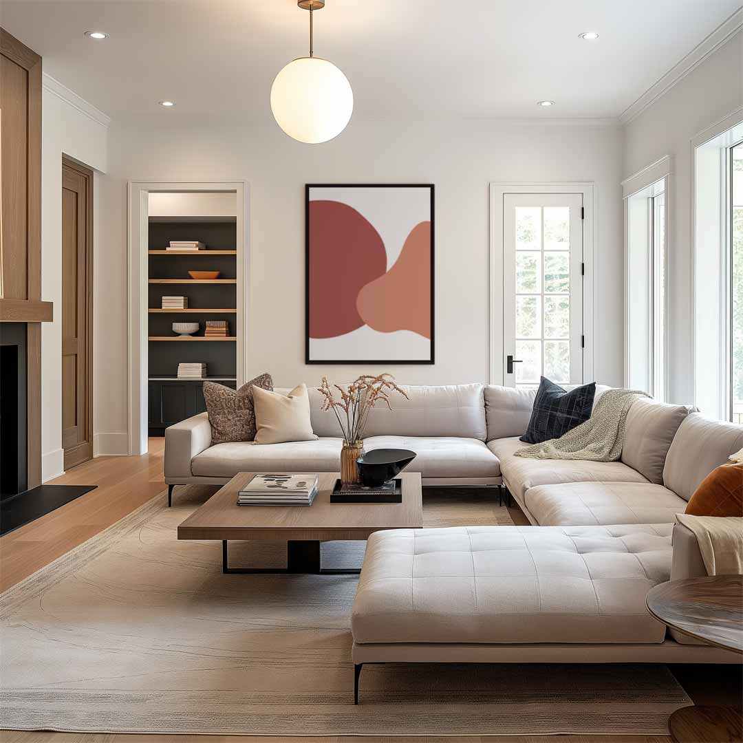 Harmonieuze Abstractie Kunstwerk-canvas-dibond-plexiglas-wanddecoratie-WallArtistic