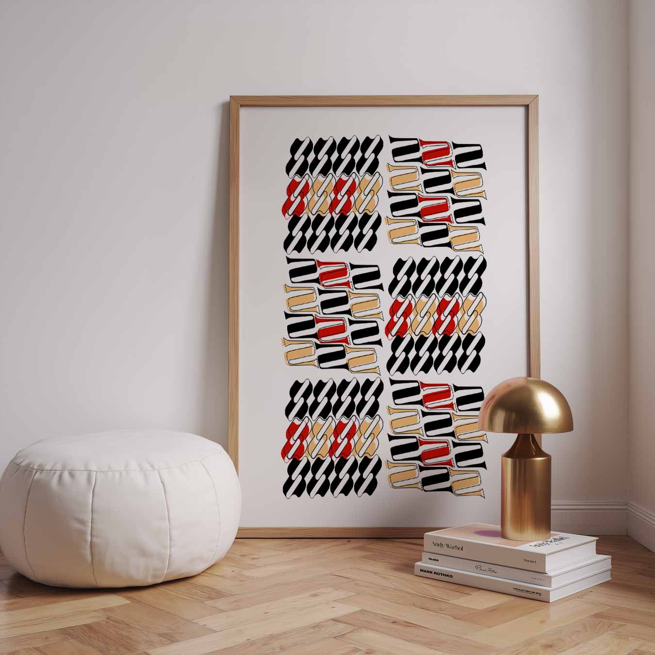 Stijlvolle Dakar Patronen Poster-WallArtistic