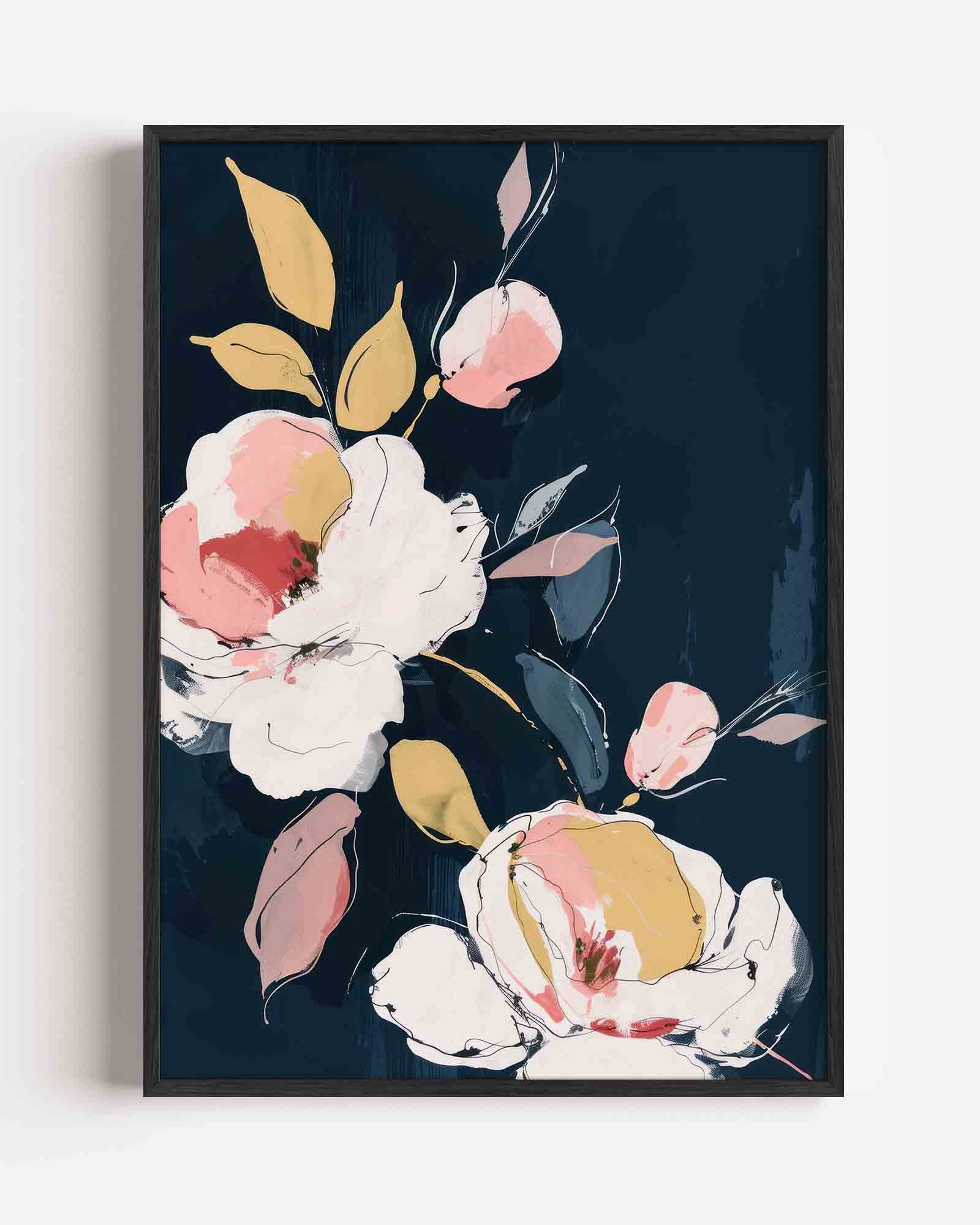 Bloemen en bladeren Poster