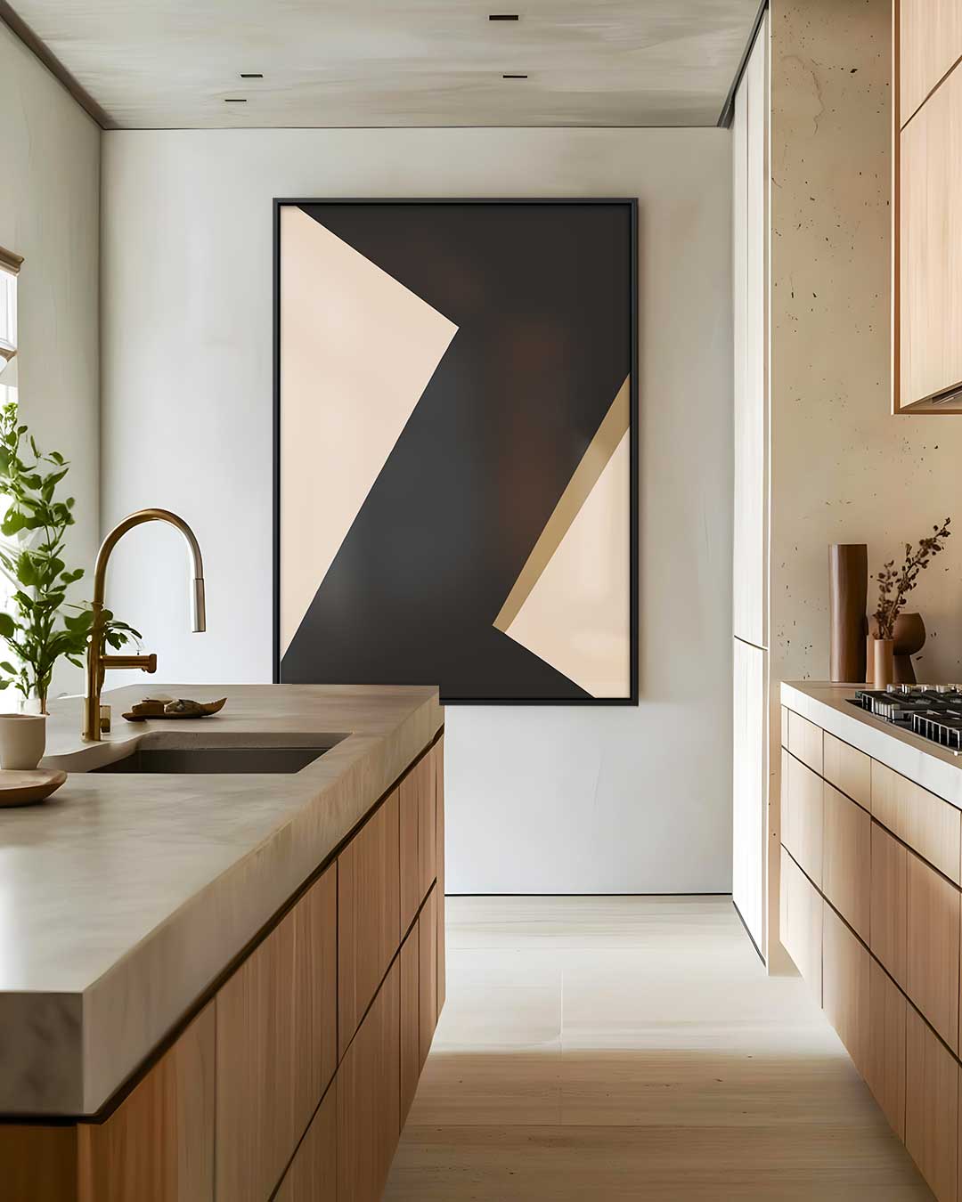 Abstract Elegantie Kunstwerk-canvas-dibond-plexiglas-wanddecoratie-WallArtistic