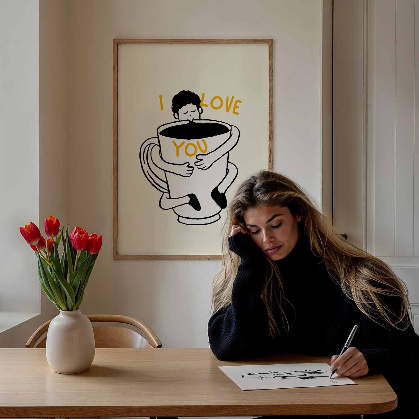 Knuffelige Koffieposter