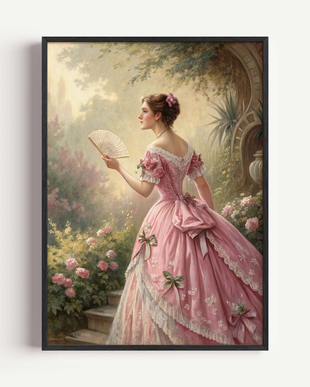 Elegante Victoriaanse Dame Poster