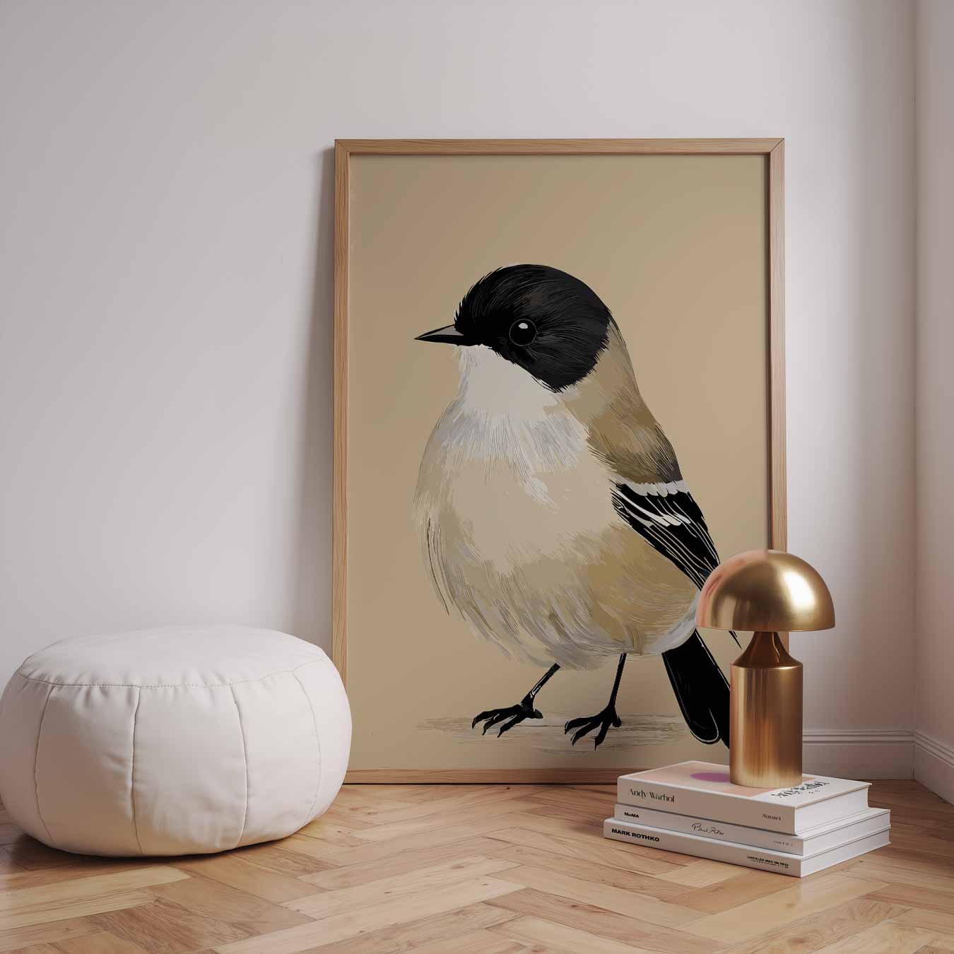 Schattige Vogel Illustratie Poster-WallArtistic