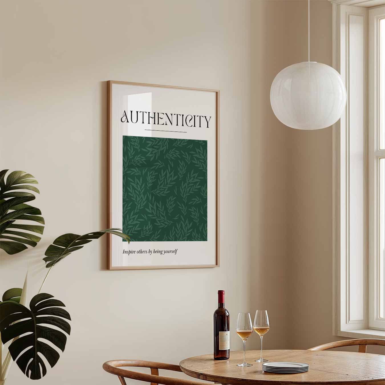 Authentiek Groene Bladeren Poster-WallArtistic