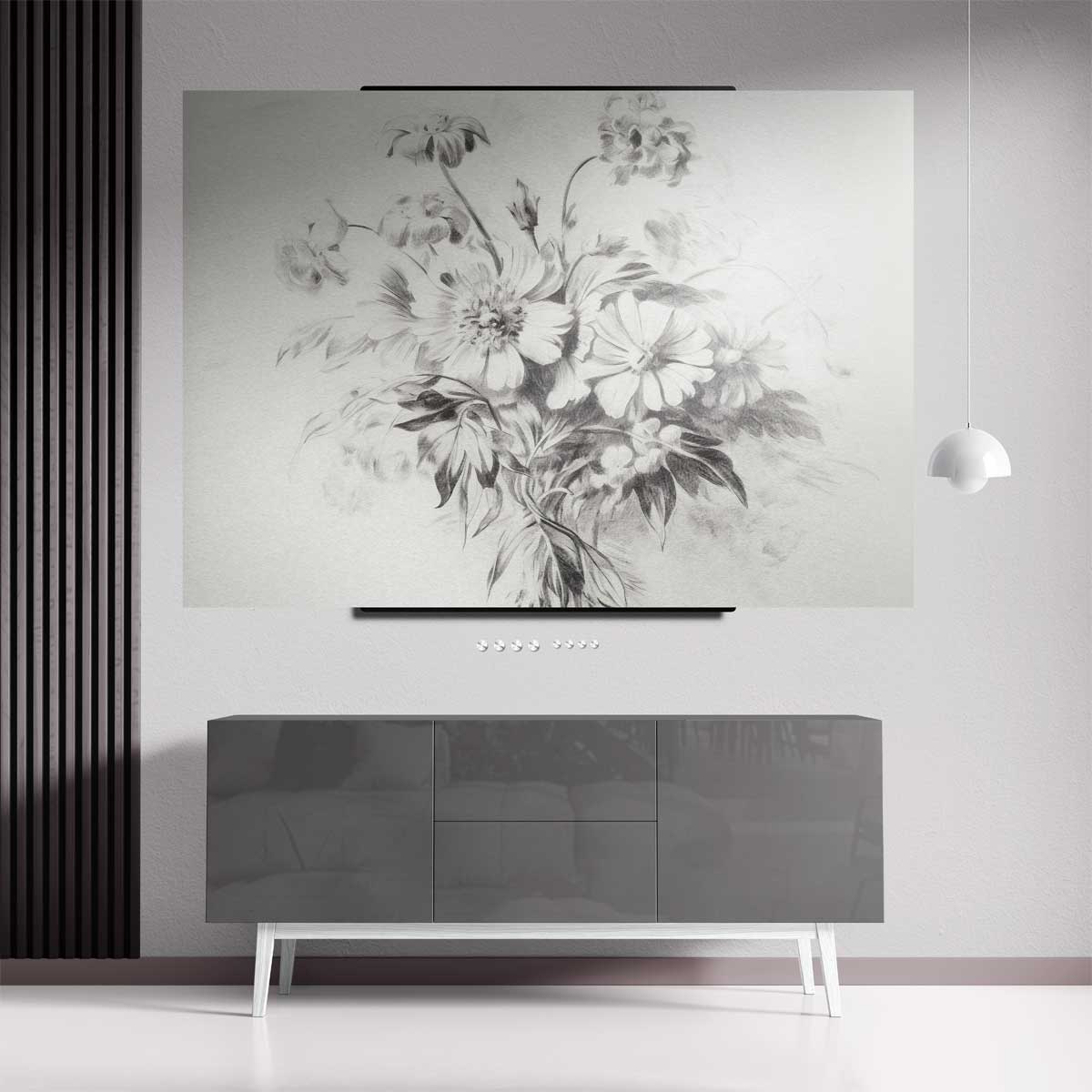 Zachte Bloemenpracht Kunstwerk-canvas-dibond-plexiglas-wanddecoratie-WallArtistic