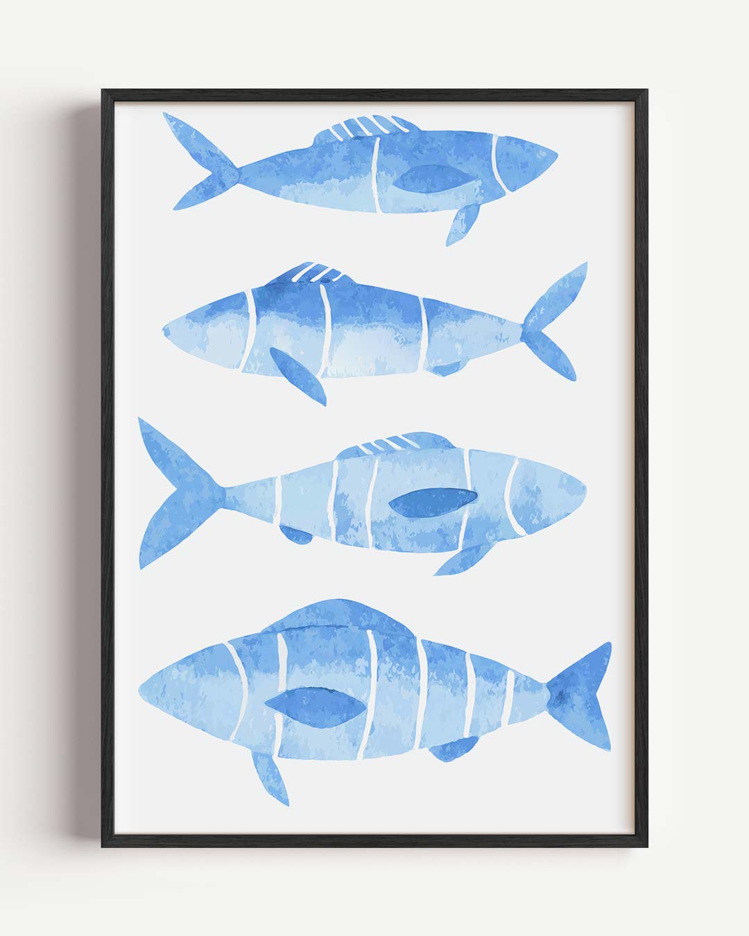 Oceanische Vis Aquarel Poster-WallArtistic