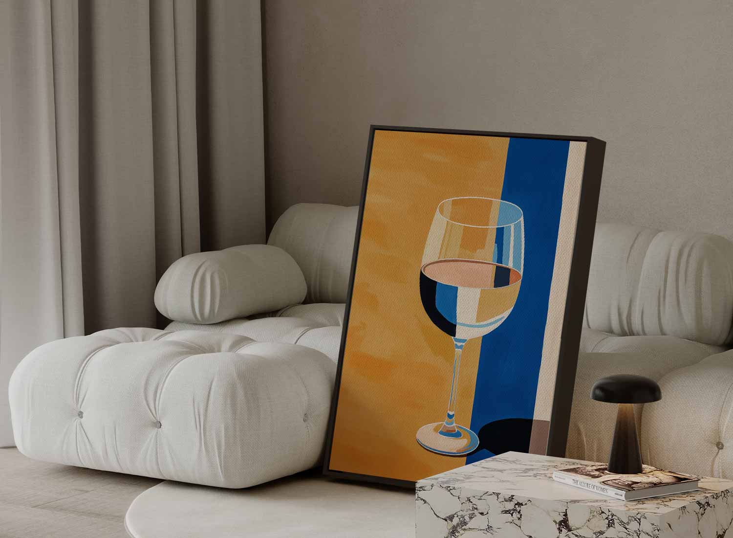 Glas in Kleurenspel Kunstwerk-canvas-dibond-plexiglas-wanddecoratie-WallArtistic