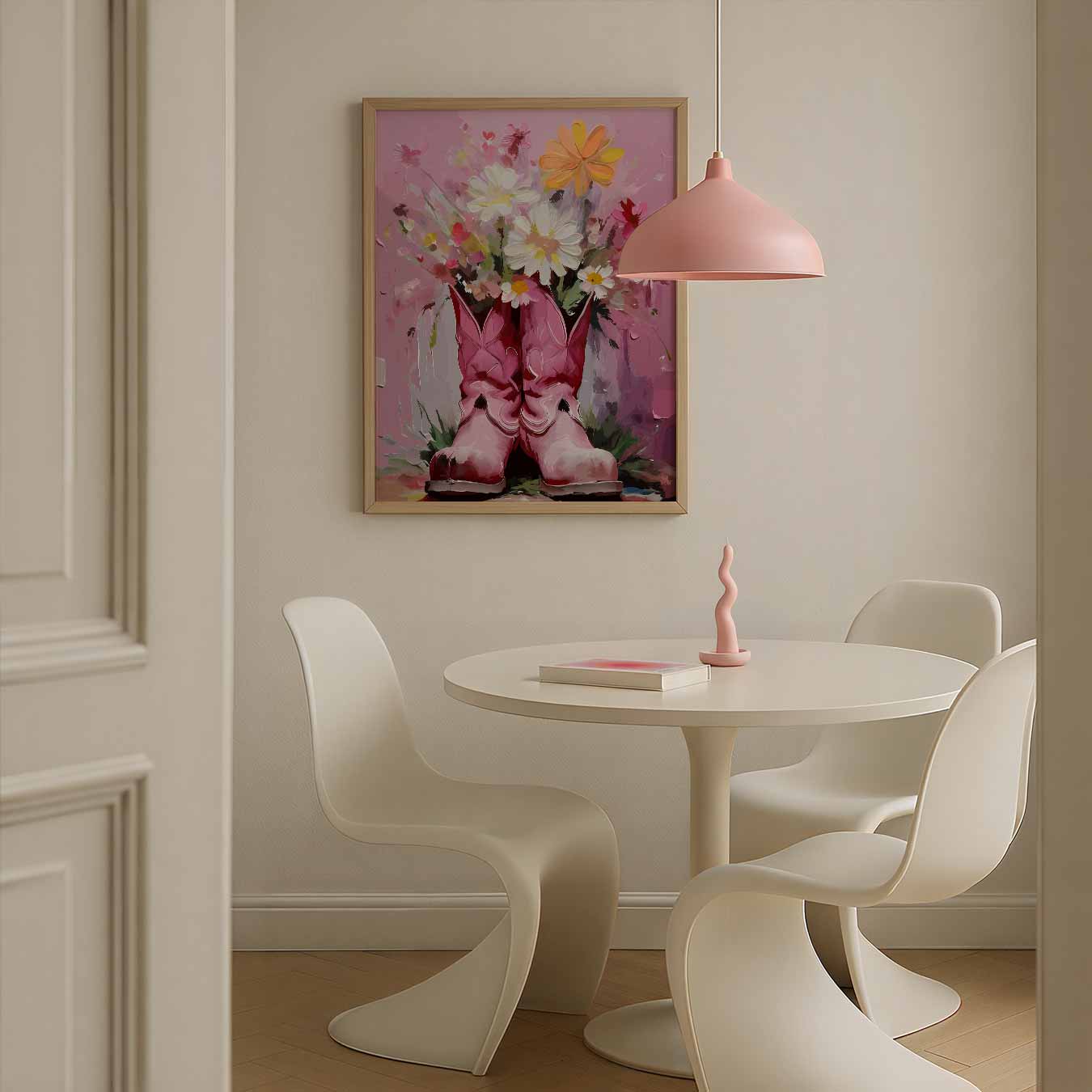 Bloemenlaarzen Poster