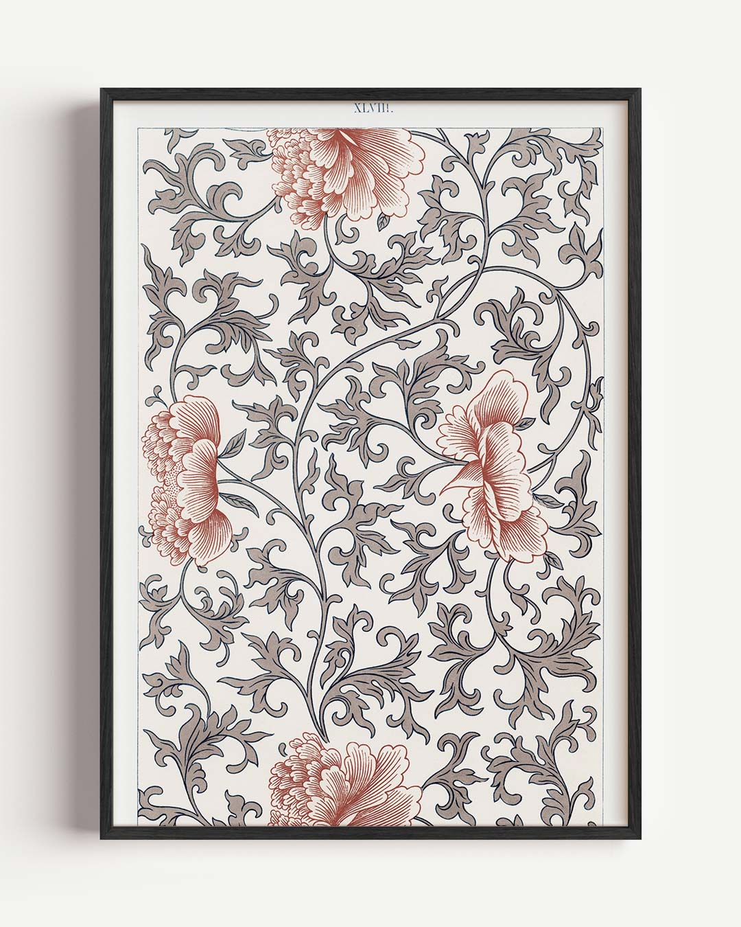 Bloemenpracht in Vintage Stijl Poster-WallArtistic