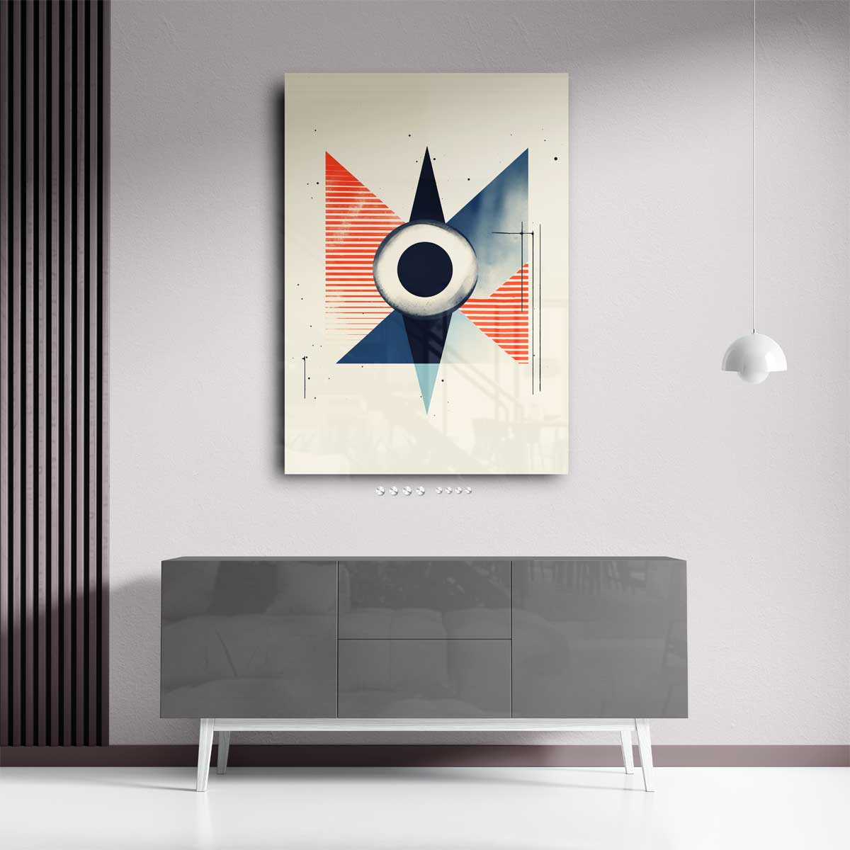 Geometrische Vortex Kunstwerk-canvas-dibond-plexiglas-wanddecoratie-WallArtistic
