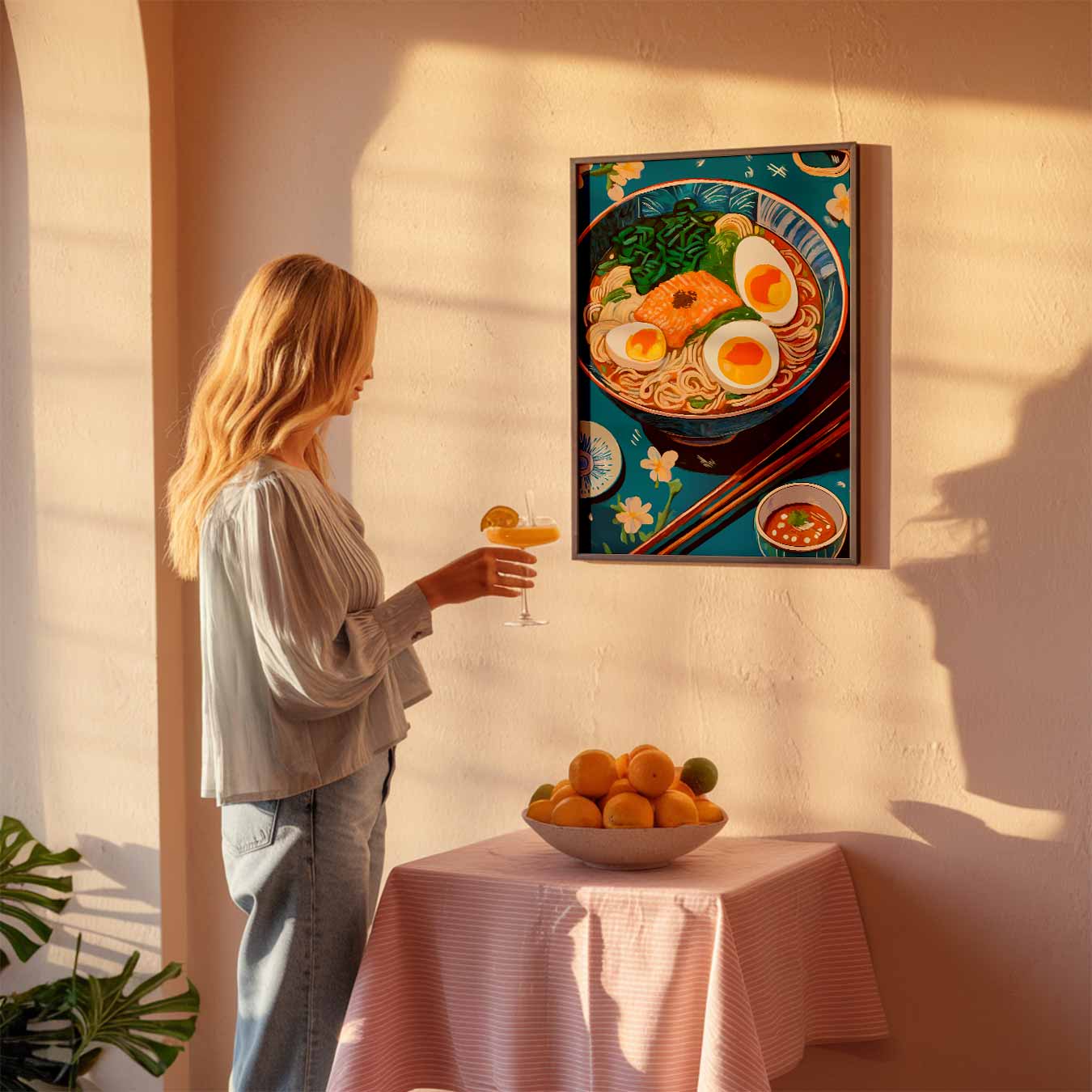 Kleurrijke Ramen Delicatesse Poster