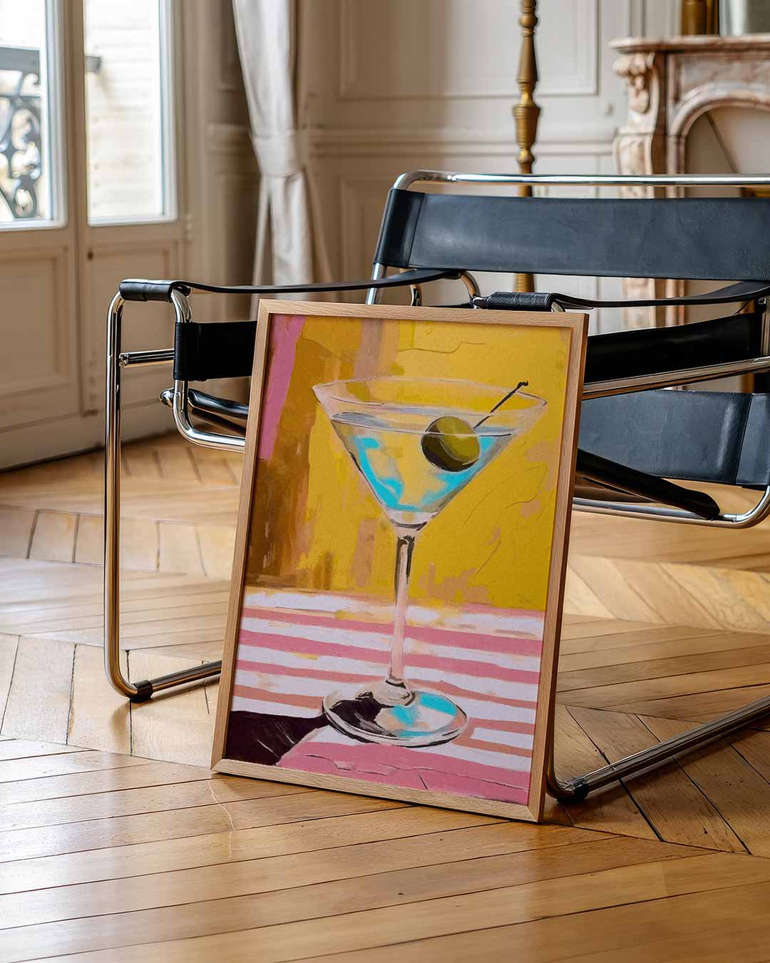 Stijlvolle Cocktail Kunst Poster