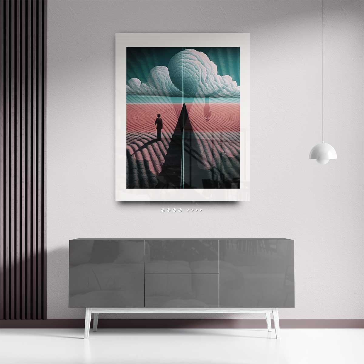 Dromerige Horizon Kunstwerk-canvas-dibond-plexiglas-wanddecoratie-WallArtistic