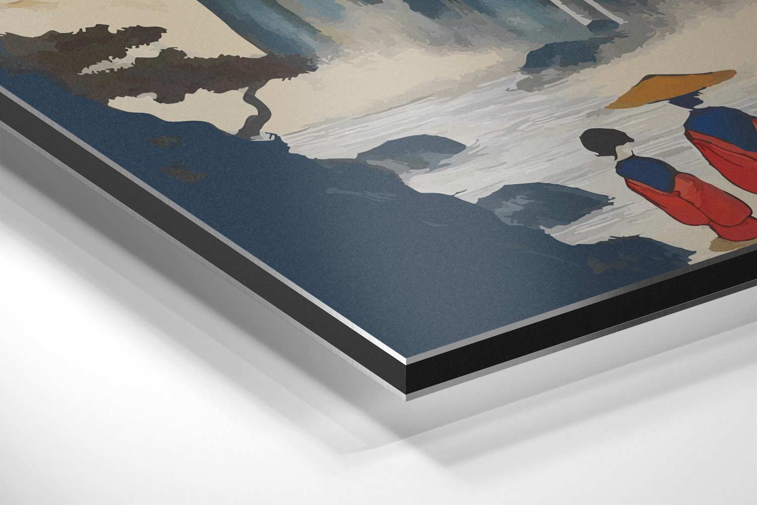 Magisch Japans Tempellandschap Kunstwerk-canvas-dibond-plexiglas-wanddecoratie-WallArtistic
