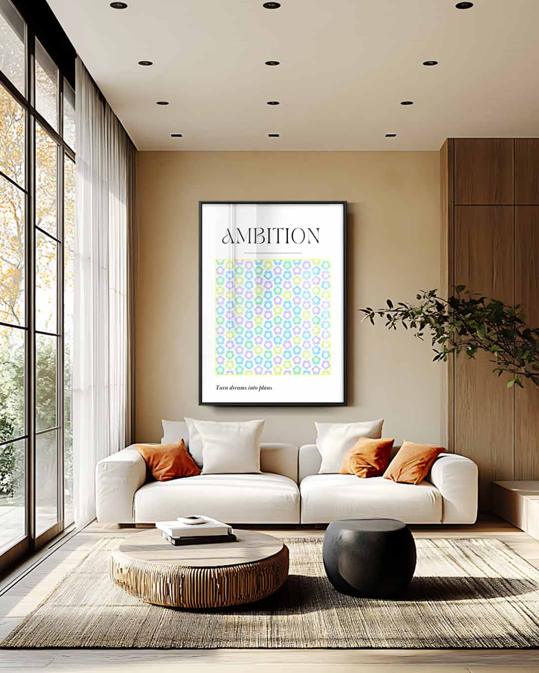 Ambition Bloemenprint Kunstwerk-canvas-dibond-plexiglas-wanddecoratie-WallArtistic