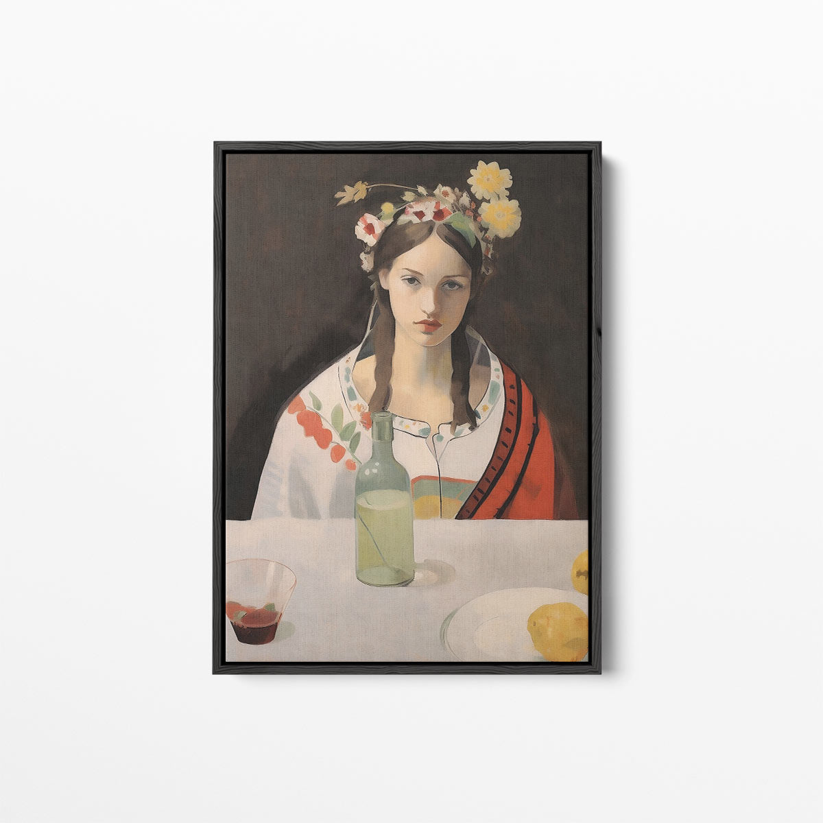 Bloemen en Stilte Kunstwerk-canvas-dibond-plexiglas-wanddecoratie-WallArtistic