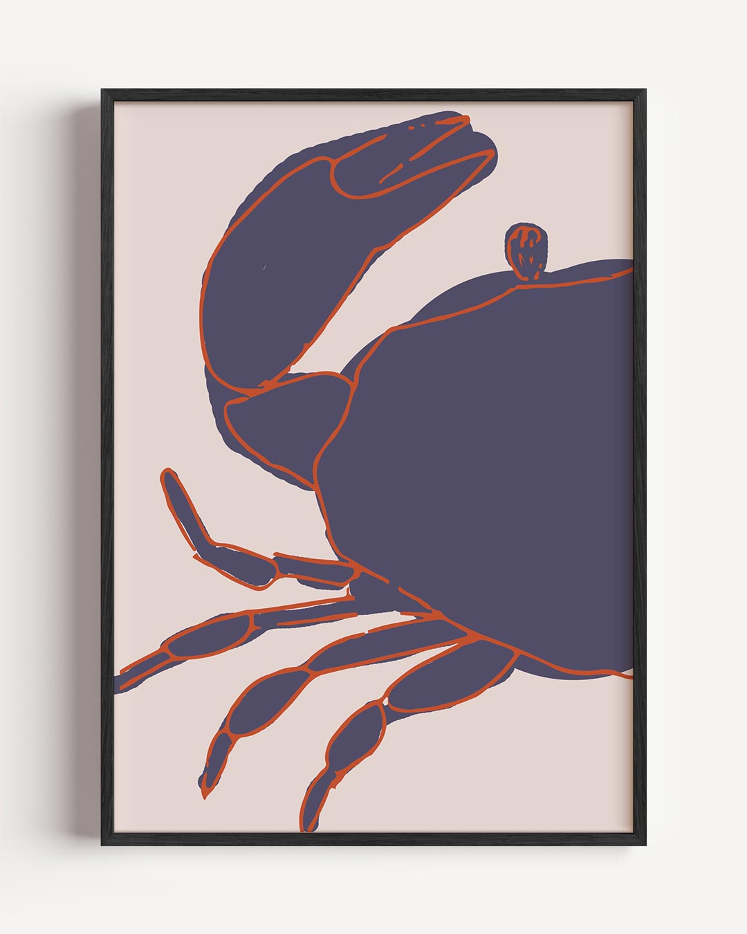 Moderne Krab Kunstposter-WallArtistic