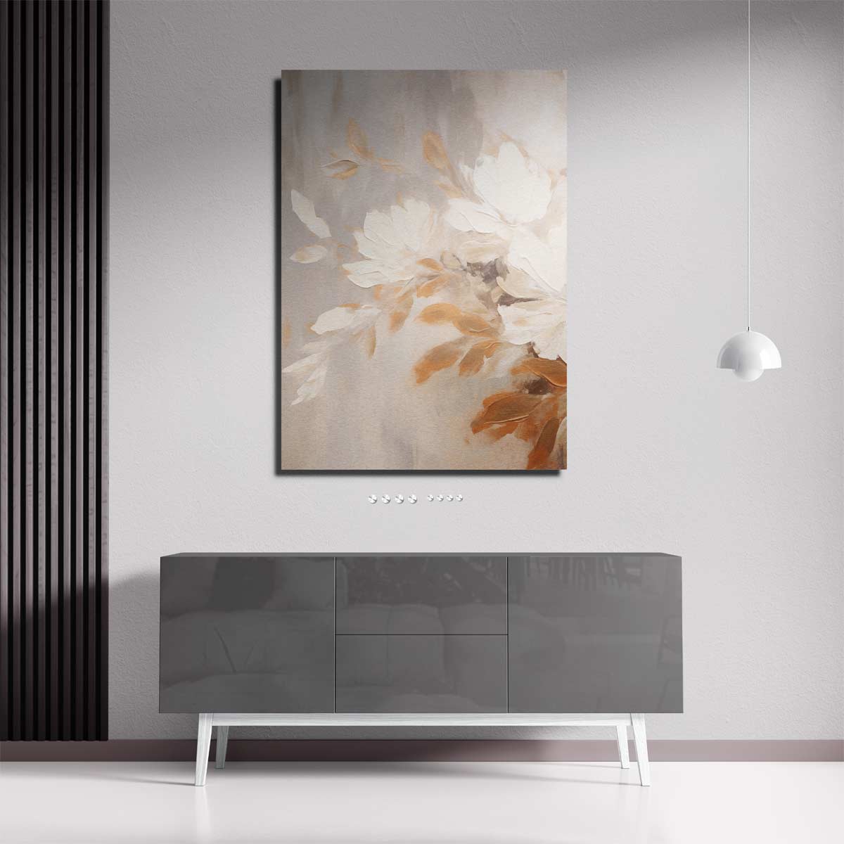 Bloemrijke Subtiliteit Kunstwerk-canvas-dibond-plexiglas-wanddecoratie-WallArtistic