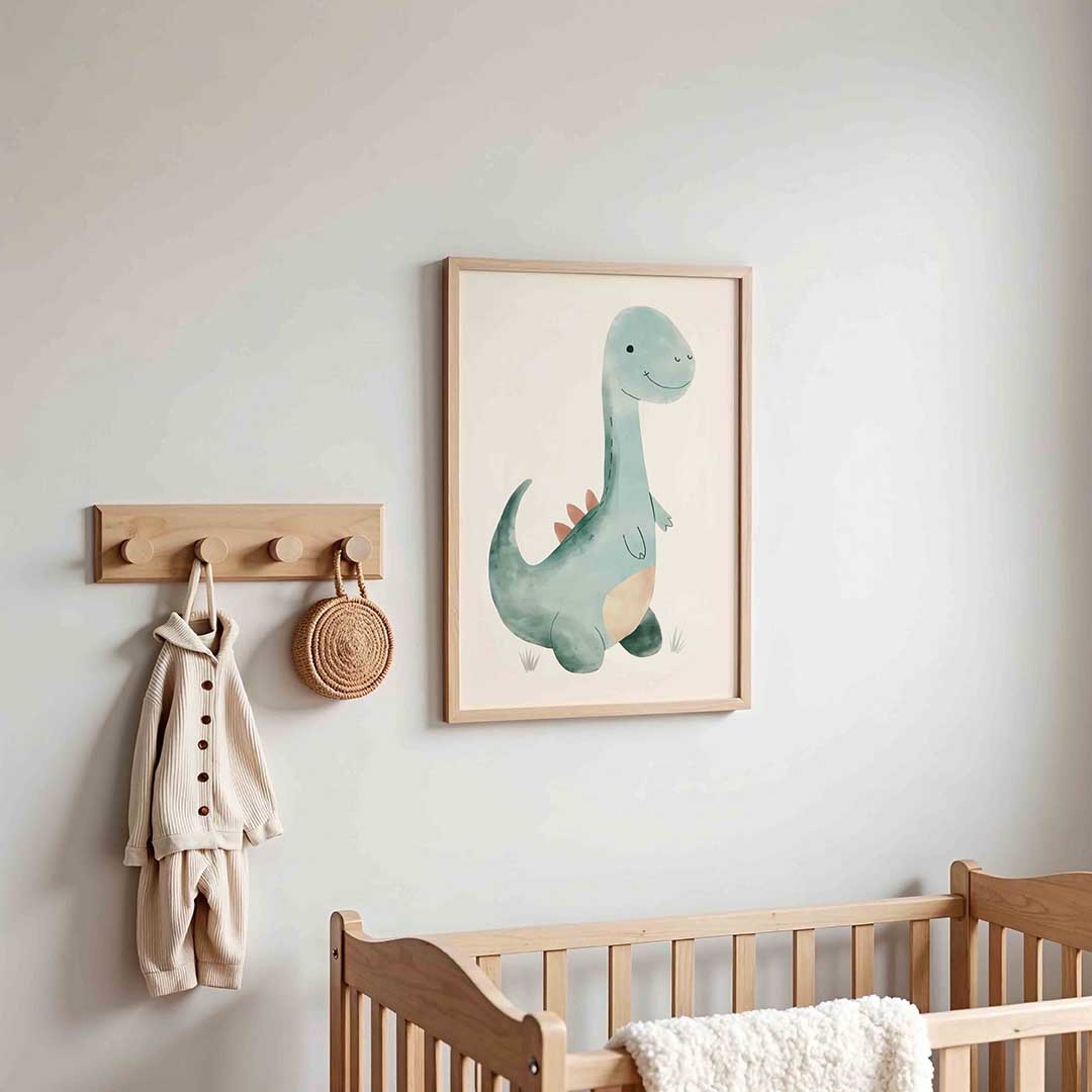 Schattige dinosaurus Poster