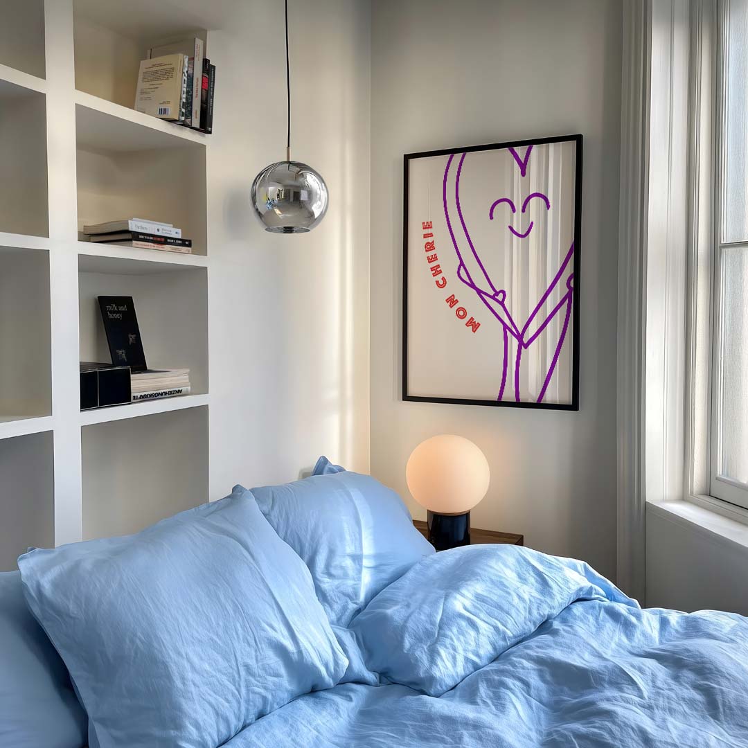 Mon Cherie Liefdesposter-WallArtistic