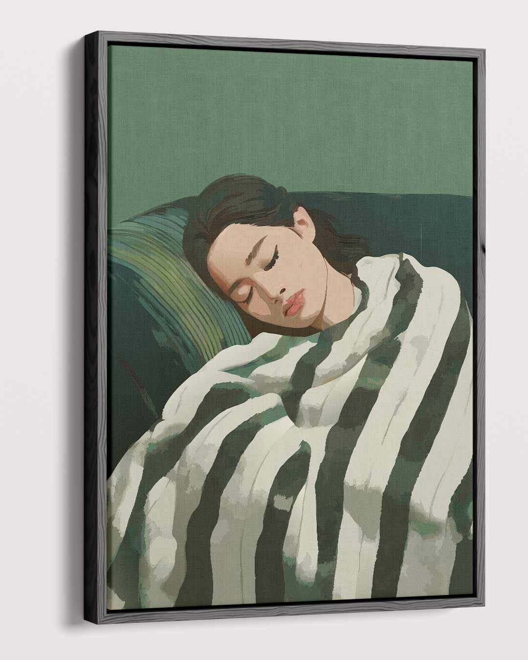 Sereen Slapend Kunstwerk-canvas-dibond-plexiglas-wanddecoratie-WallArtistic