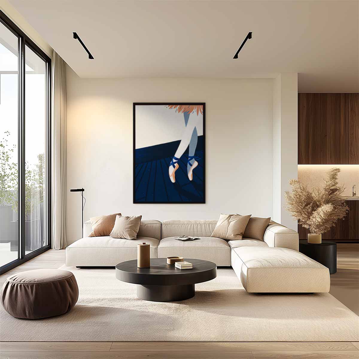 Dansende Schoonheid Kunstwerk-canvas-dibond-plexiglas-wanddecoratie-WallArtistic