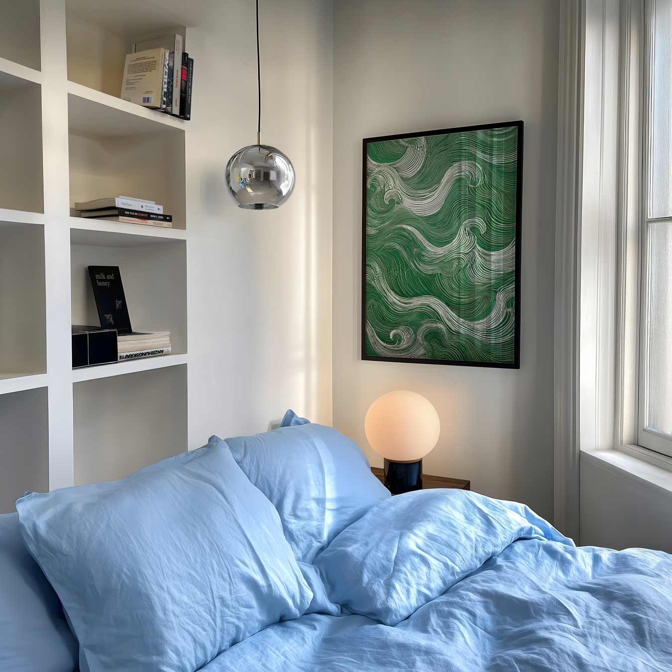 Golvende Groene Patronen Poster