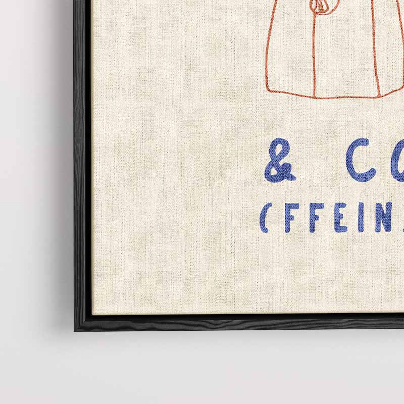 Eenvoudige Koffie Charme Kunstwerk-canvas-dibond-plexiglas-wanddecoratie-WallArtistic