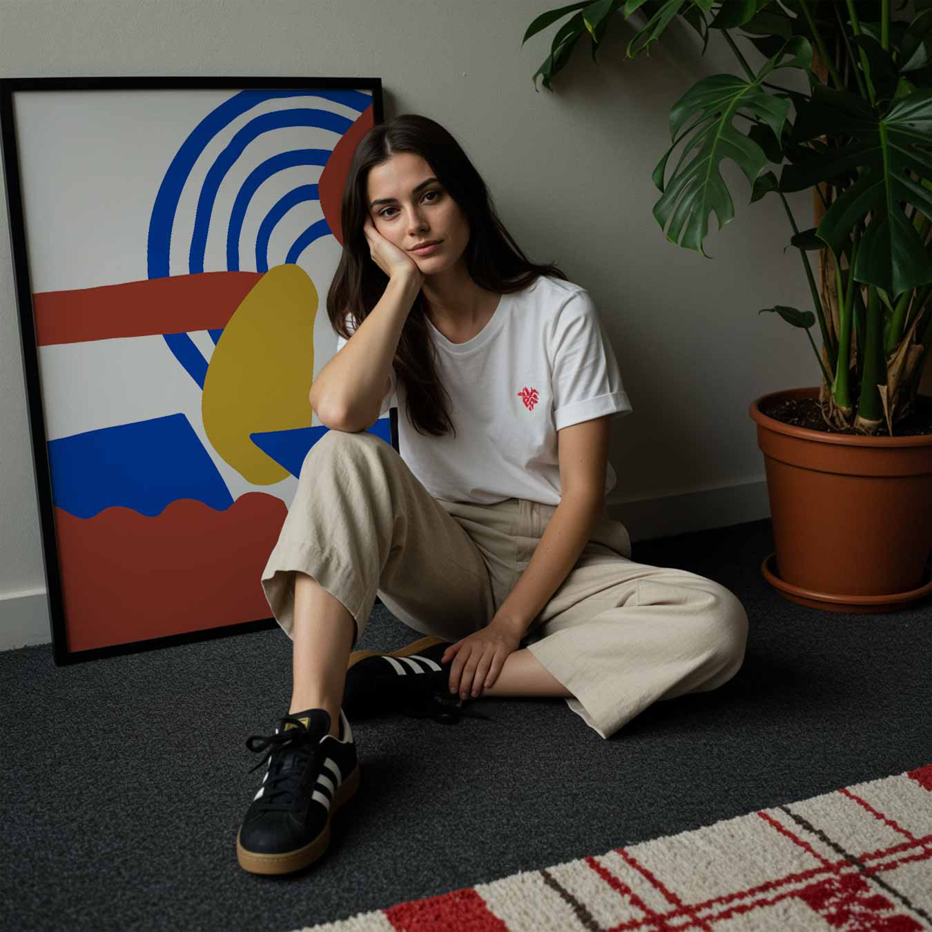 Kleurrijke Abstracte Kunstposter-WallArtistic