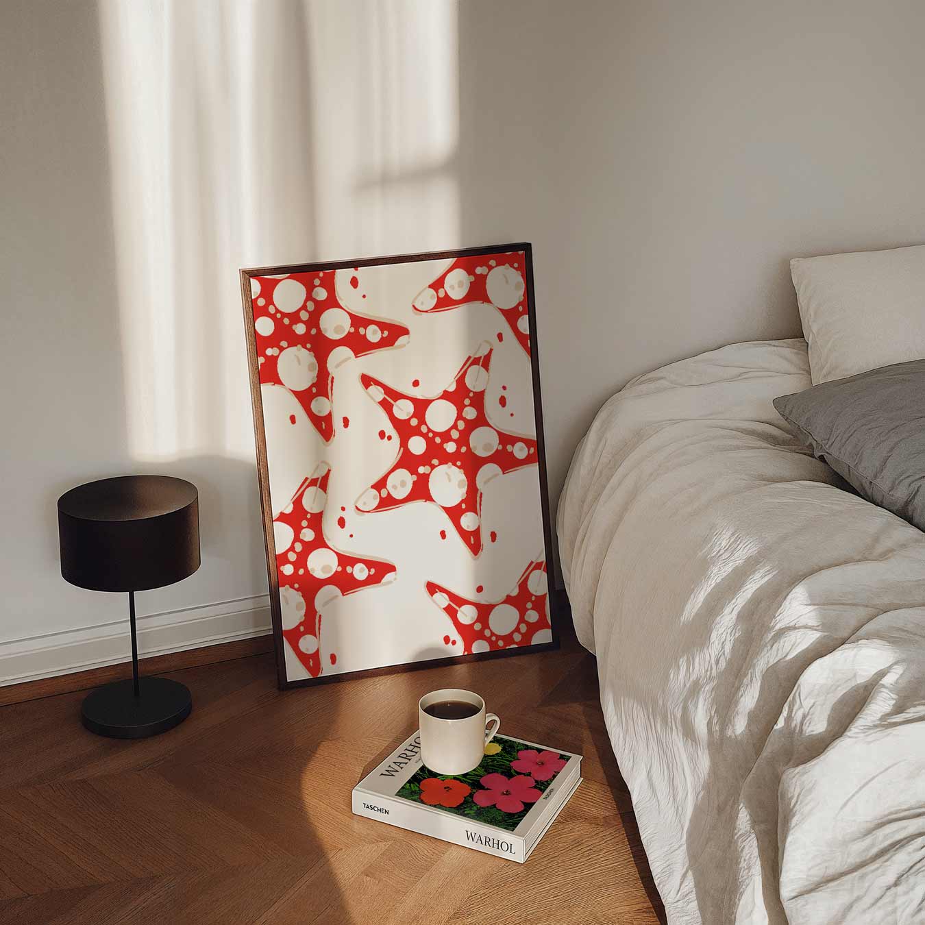 Speelse Sterren Vlekken Poster-WallArtistic