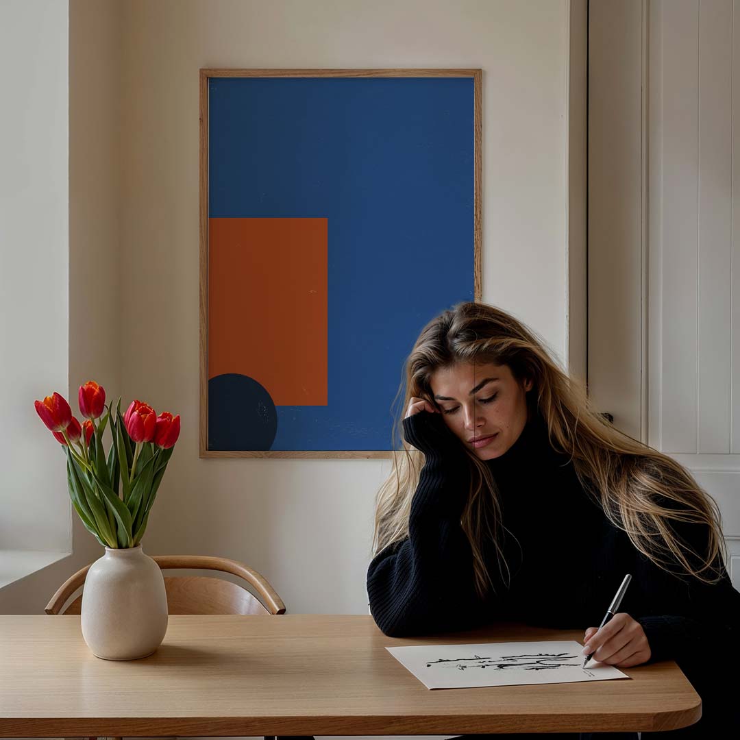 Moderne Geometrische Abstracte Poster-WallArtistic