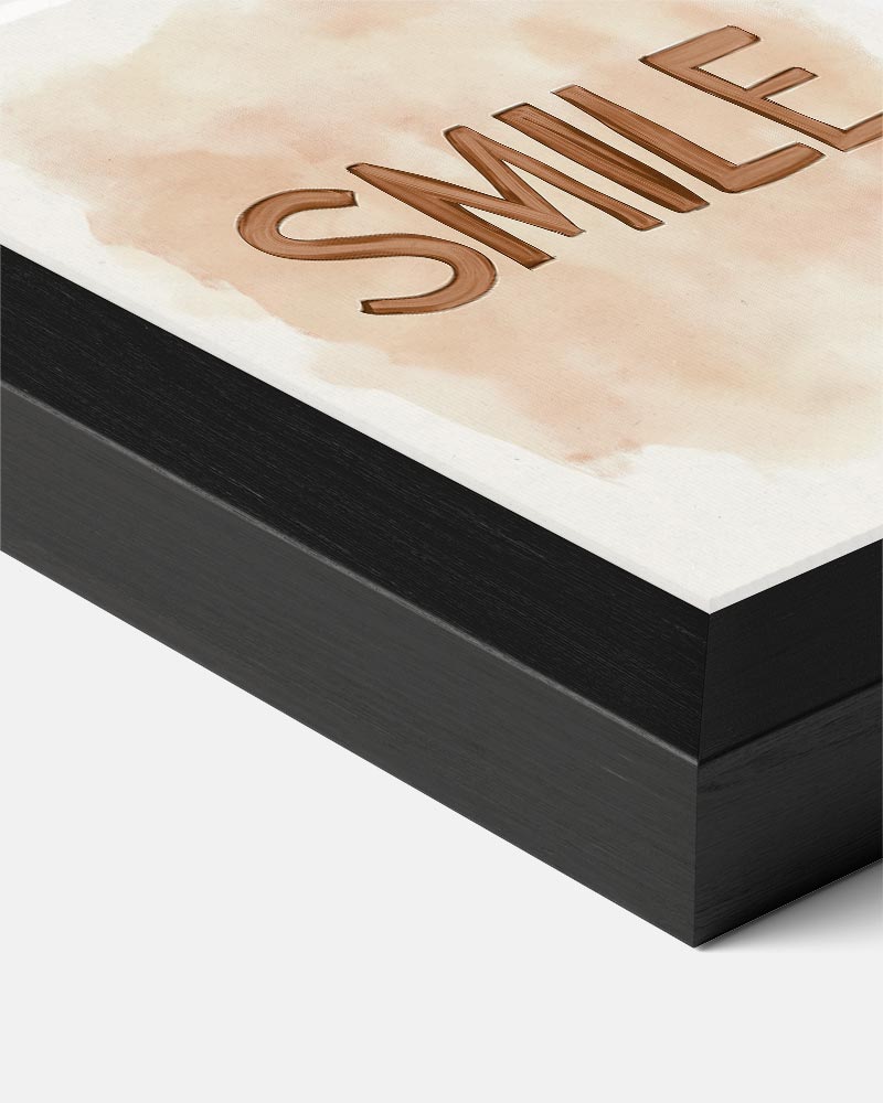 Rustieke "Smile" Poster