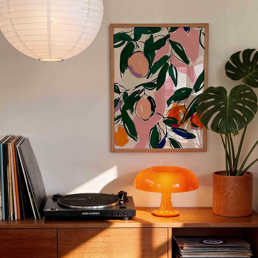 Fruit en bladeren Poster