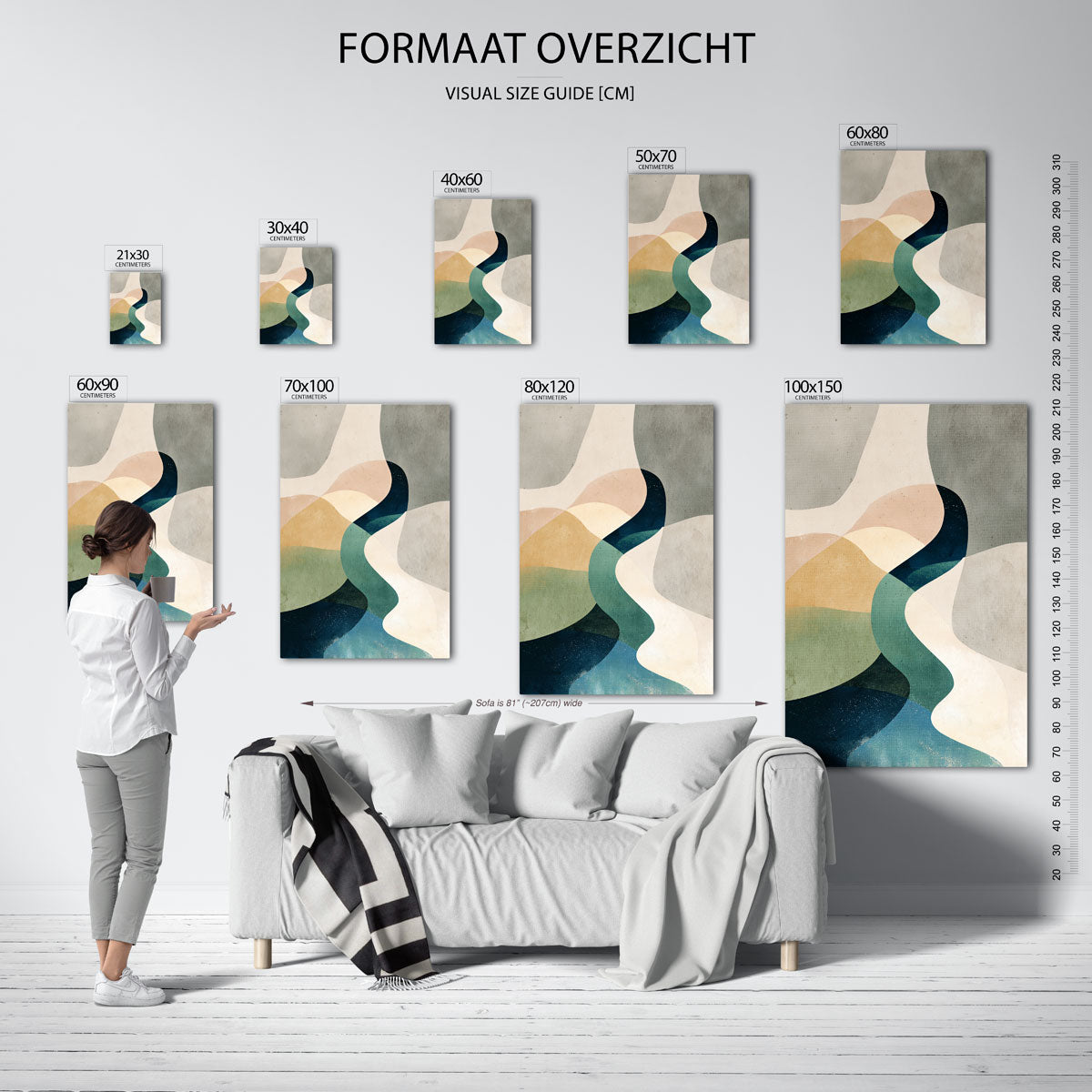 Abstracte vormen Poster