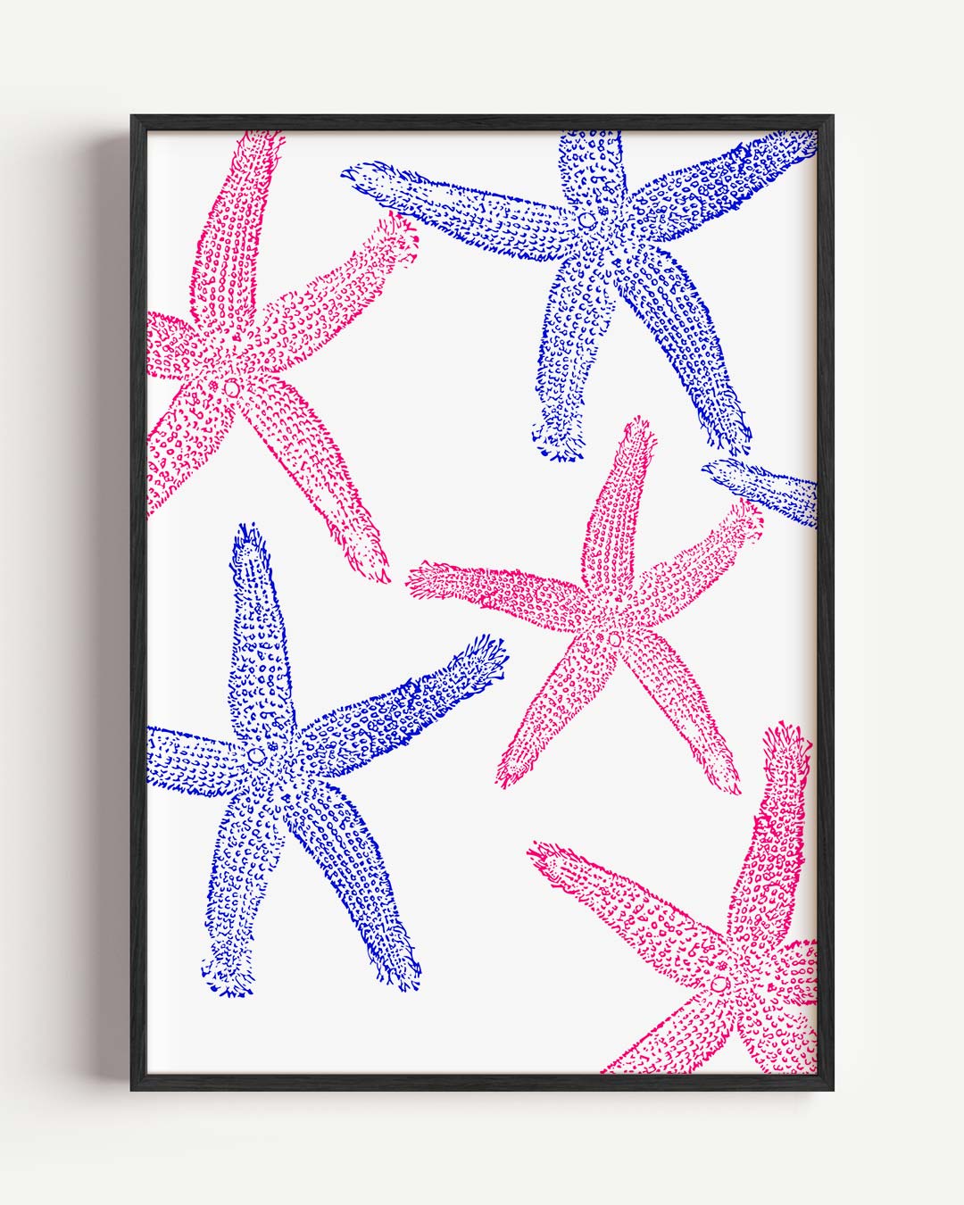 Vrolijke Zeesterren Poster-WallArtistic