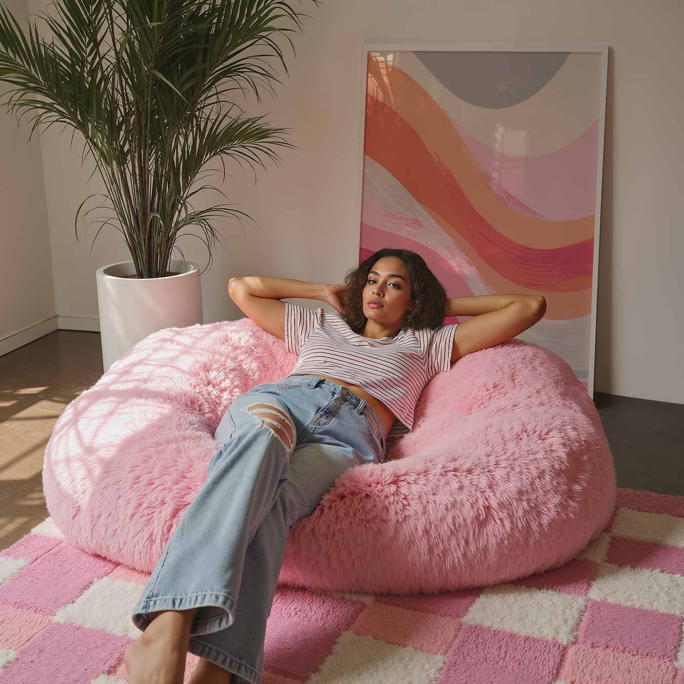 Kleurrijke Abstracte Golven Poster-WallArtistic