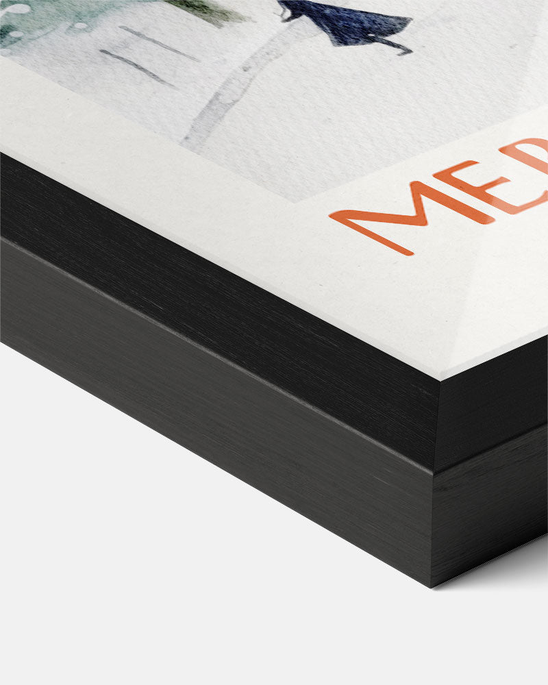 Winterse Kerstposter-WallArtistic