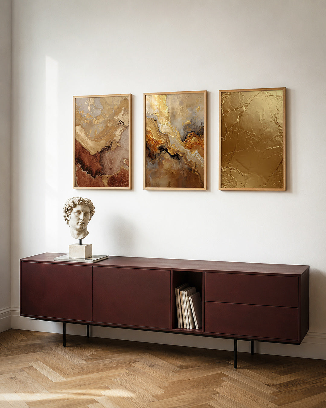 Aardse kleurvlakken Posterset