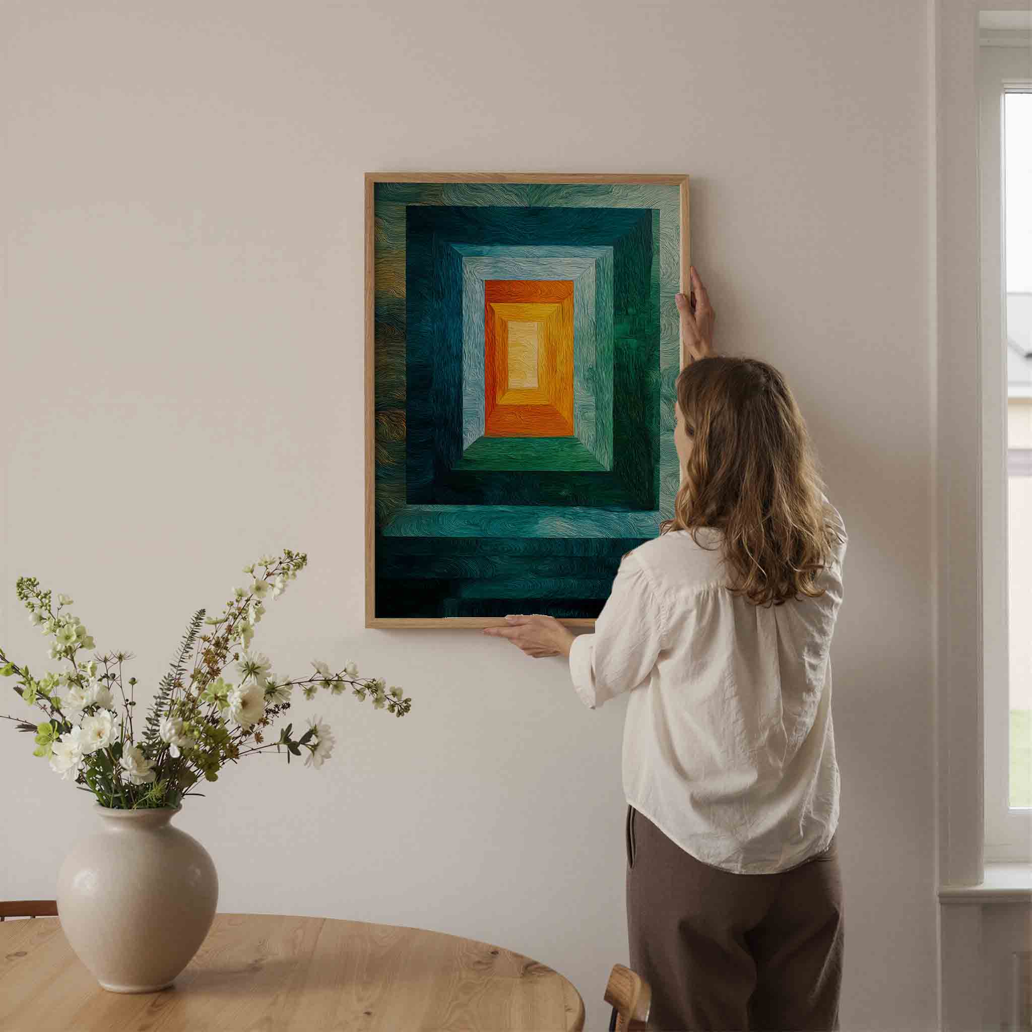 Kleurrijke geometrische vormen Poster