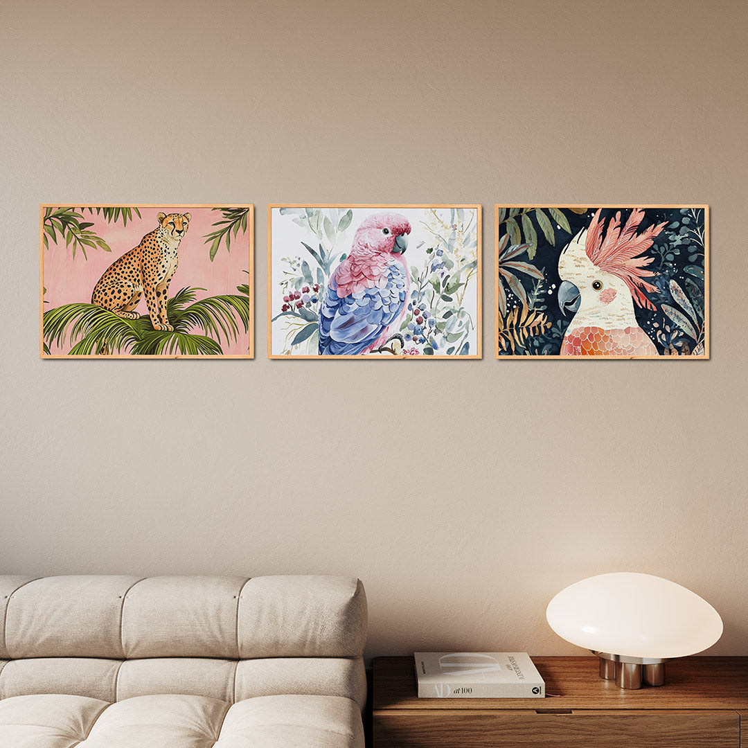 Tropisch contrast Posterset