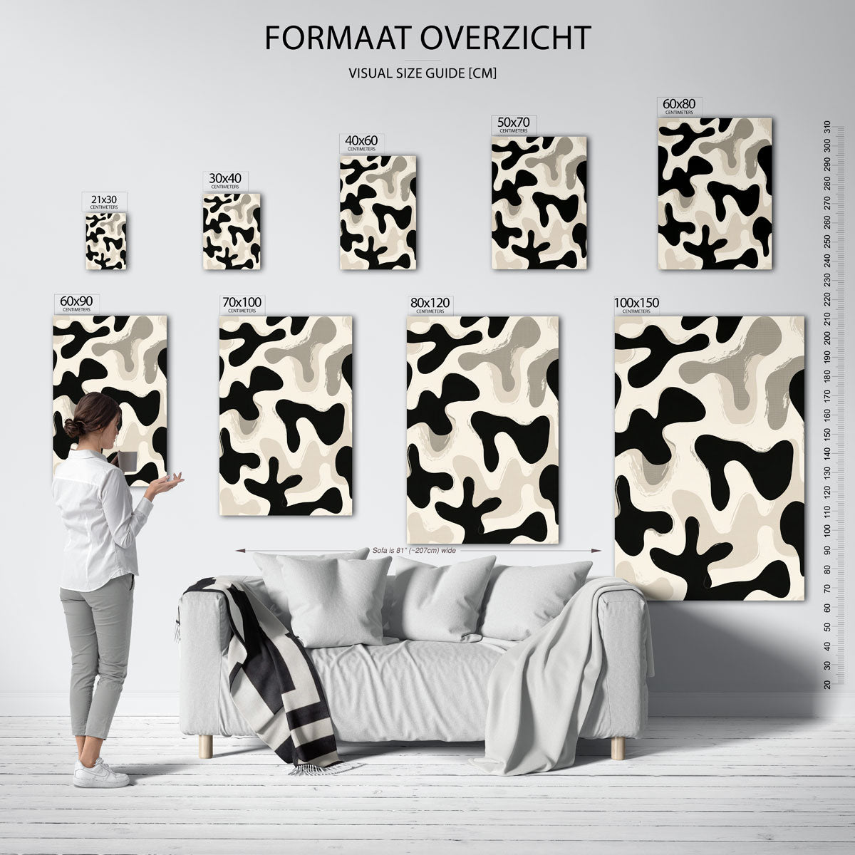 Organische vormen Poster
