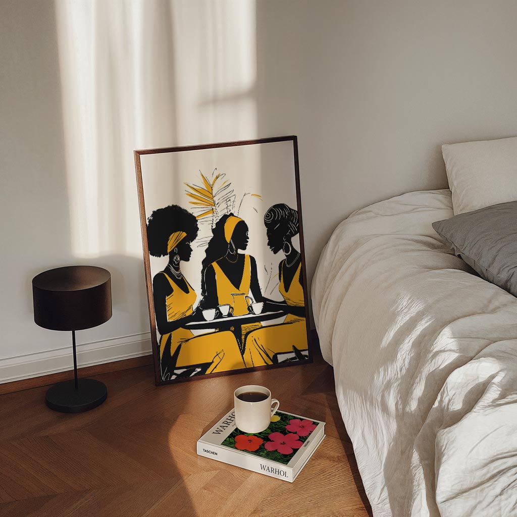 Gezellige Koffieklets Vriendinnen Poster