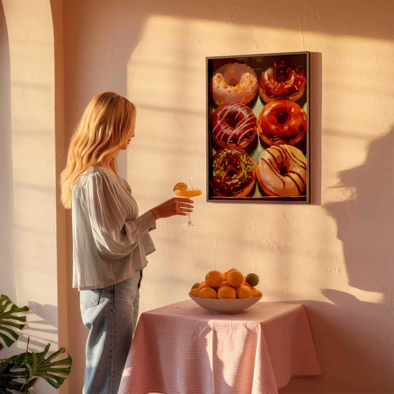 Kleurrijke Donut Poster-WallArtistic