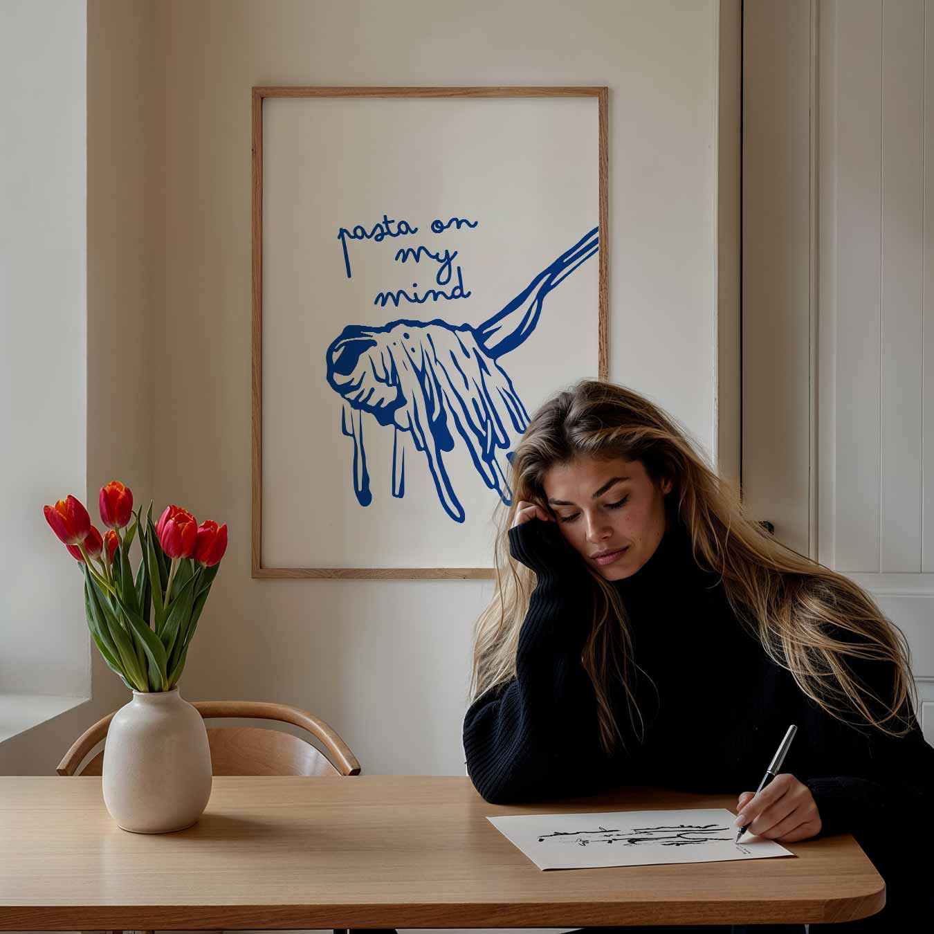 Pasta Love Poster-WallArtistic