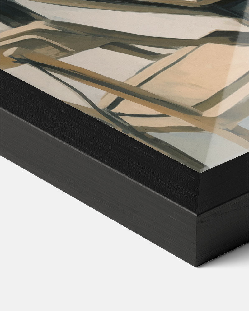 Zonnige Patio Tafelscène Poster-WallArtistic