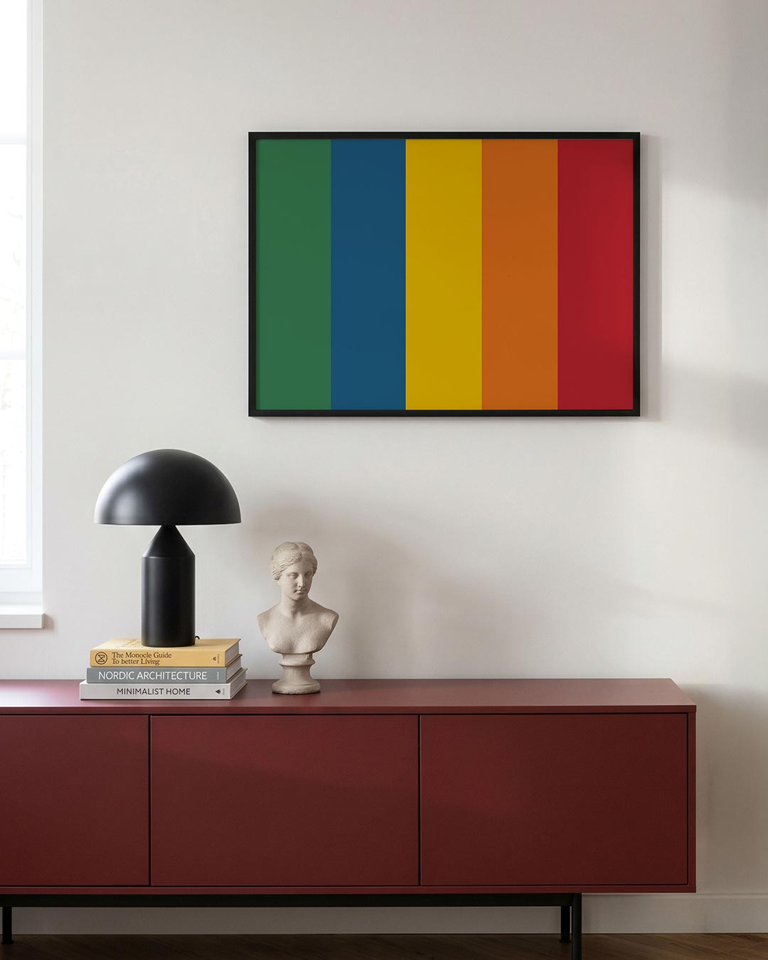 Kleurvlakken ritme Poster